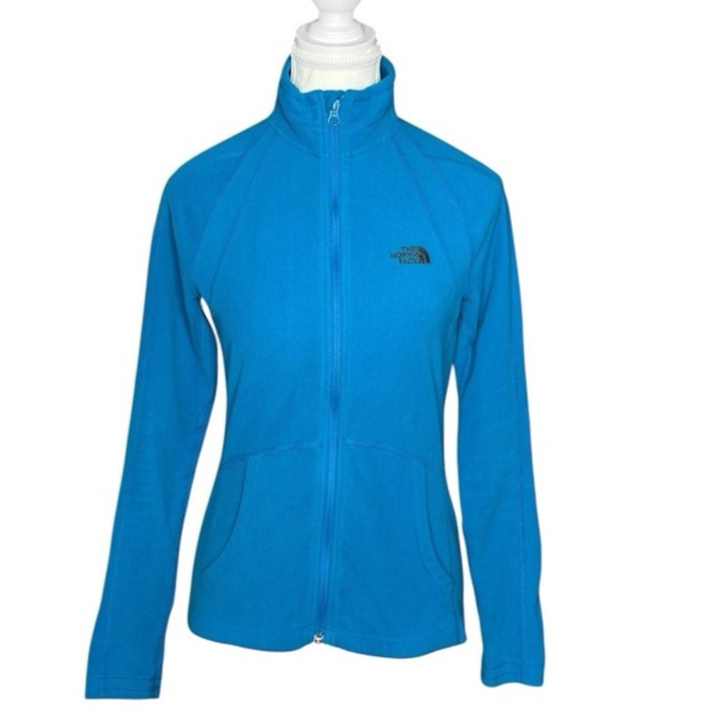 The North Face‎ Womens TKA 100 Glacier Full Zip Fleece Jacket Blue CLS7 Small